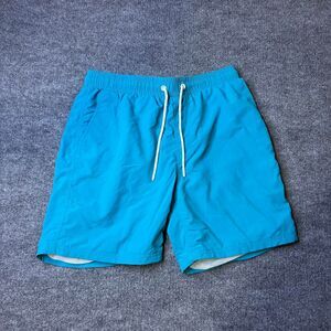 CSG Men’s Large Blue Swim Trunks Mesh Lined Drawstring Board Shorts